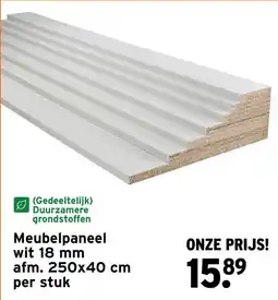 GAMMA Meubelpaneel wit 18 mm aanbieding