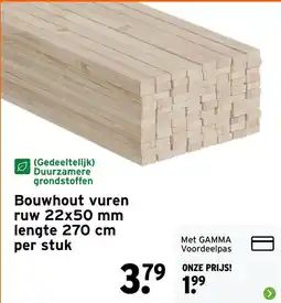 GAMMA Bouwhout vuren aanbieding