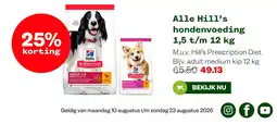 Welkoop Hill's hondenvoeding aanbieding