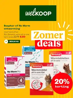 Welkoop beaphar wormtabletten all-in-one aanbieding