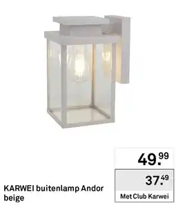 Karwei KARWEI buitenlamp Andor beige aanbieding