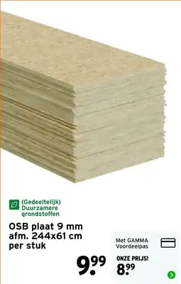 GAMMA OSB plaat aanbieding