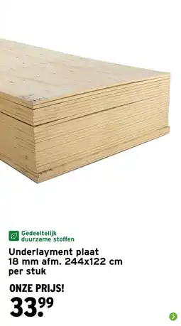 GAMMA Underlayment plaat aanbieding