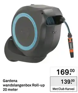 Karwei Gardena wandslangenbox Roll-up 20 meter aanbieding