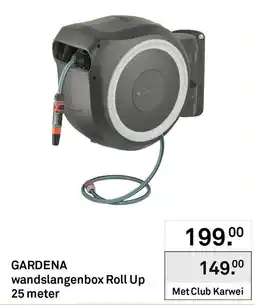 Karwei GARDENA wandslangenbox Roll Up 25 meter aanbieding