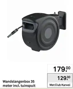 Karwei Wandslangenbox 35 meter incl. tuinspuit aanbieding