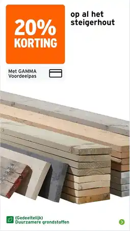 GAMMA gamma steigerhout aanbieding