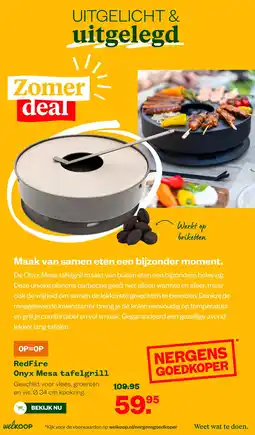 Welkoop Redfire onyx mesa tafelgrill aanbieding