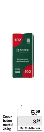 Karwei Coek beton mortel aanbieding