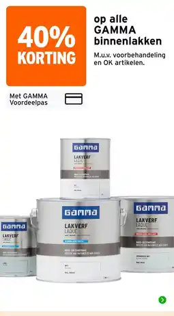 GAMMA Gamma binnenlakken aanbieding