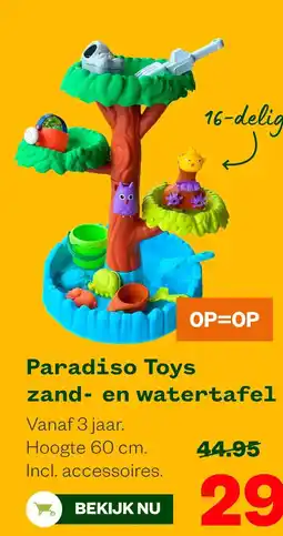 Welkoop Paradiso Toys zand- en watertafel aanbieding