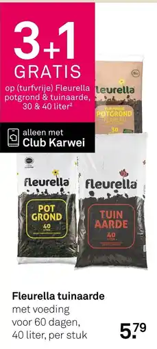 Karwei Fleurella tuinaarde aanbieding