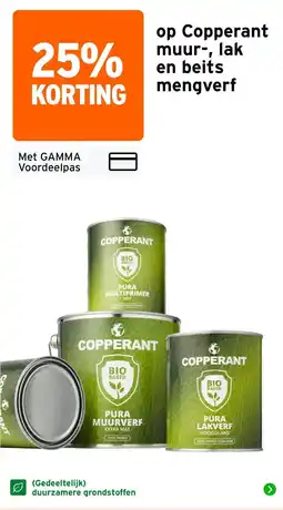 GAMMA Copperant muur-, lak en beits mengverf aanbieding