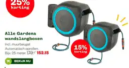 Welkoop Gardena wandslangboxen aanbieding