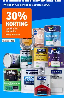 GAMMA Flexa, Histor, Gamma, Sikkens, Ceta Bever aanbieding