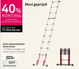 Karwei Altrex telescoopladder Smart Up Go aanbieding