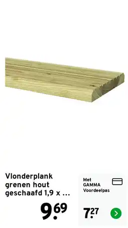 GAMMA Vlonderplank grenen hout geschaafd aanbieding
