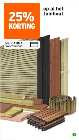 GAMMA gamma tuinhout aanbieding