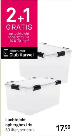 Karwei Iris luchtdicht opbergbox aanbieding