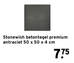 GAMMA Stonewish betontegel premium antraciet aanbieding