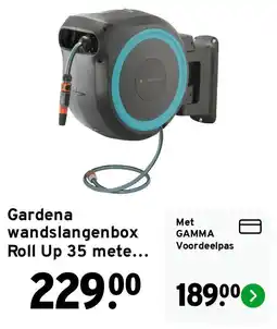 GAMMA Gardena wandslangenbox Roll Up 35 mete... aanbieding