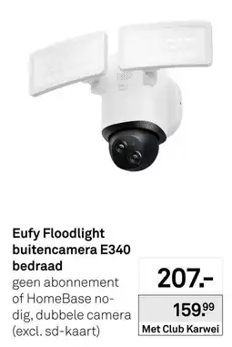Karwei Eufy Floodlight buitencamera E340 aanbieding