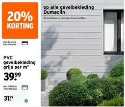 GAMMA Dumaclin PVC gevelbekleding grijs aanbieding