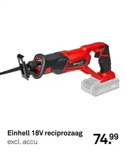 Karwei Einhell 18V reciprozaag aanbieding