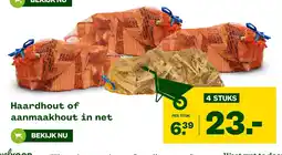 Welkoop Haardhout of aanmaakhout in net aanbieding