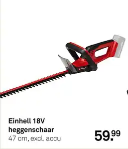 Karwei Einhell 18V heggenschaar aanbieding