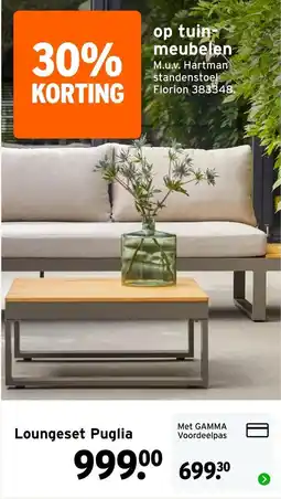 GAMMA Hartman loungeset puglia aanbieding