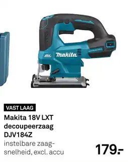 Karwei Makita 18V LXT decoupeerzaag DJV184Z aanbieding