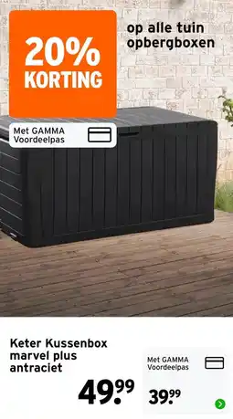 GAMMA Keter Kussenbox marvel plus antraciet aanbieding