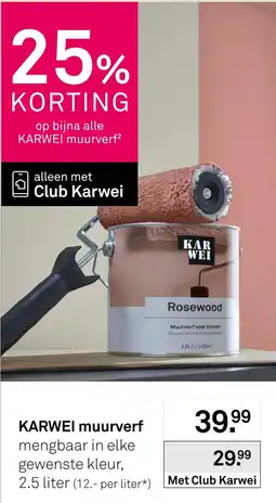 Karwei Karwei muurverf aanbieding