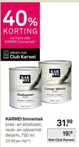 Karwei Karwei binnenlak aanbieding