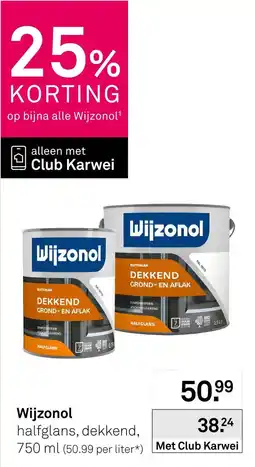Karwei Wijzonol halfglans, dekkend aanbieding