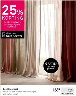 Karwei Karwei gordijn op maat aanbieding