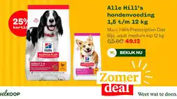 Welkoop Hill's hondenvoeding aanbieding