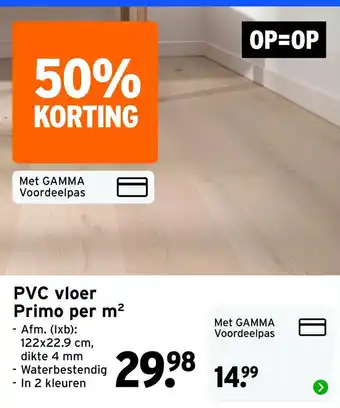 GAMMA Primo aanbieding