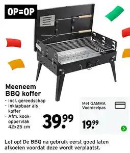 GAMMA Meeneem BBQ koffer aanbieding