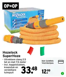 GAMMA Hozelock superhoze aanbieding