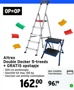GAMMA Altrex Double Decker 5-treeds aanbieding