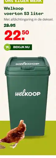 Welkoop Welkoop voertont 53 liter aanbieding