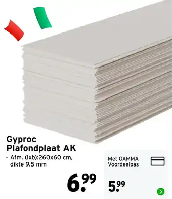 GAMMA Gyproc Plafondplaat AK aanbieding