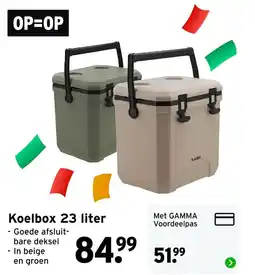 GAMMA Traveller koelbox 23 liter aanbieding
