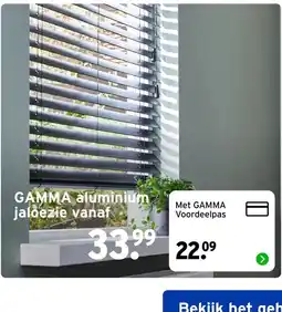GAMMA GAMMA aluminium jaloezie aanbieding