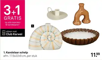 Karwei Club Karwei Kandelaar schelp aanbieding
