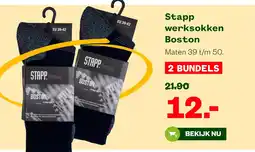 Welkoop Stapp werksokken Boston aanbieding