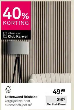 Karwei Lattenwand Brisbane aanbieding