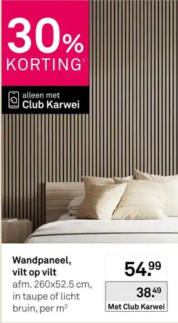 Karwei Wandpaneel , vilt op vilt aanbieding